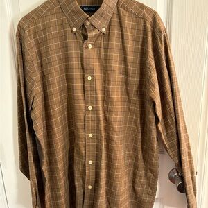 Eclectic Grandpa MENS NAUTICA Sz LARGE Long Sleeve Button Up TWILL Dadcore
